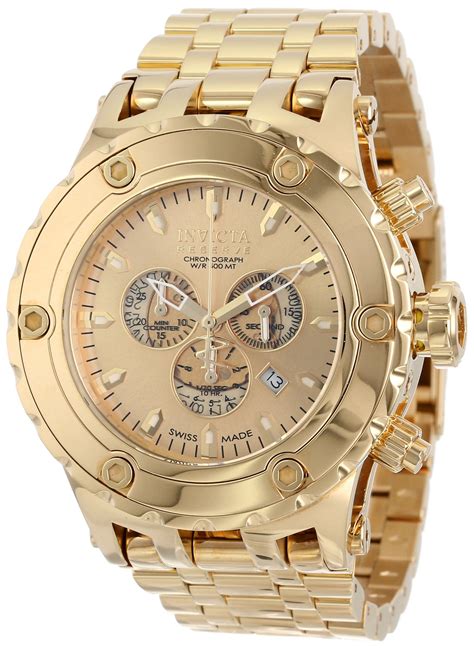 fake gold invicta watches|invicta gold watch price.